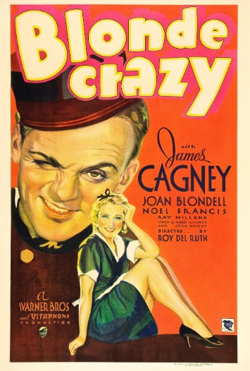 BLONDE CRAZY - COLORIZED - JAMES CAGNEY - 1931