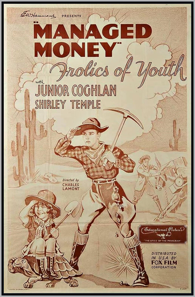 MANAGED MONEY - 1934 - SHIRLEY TEMPLE - RARE MOVIE IN DVD