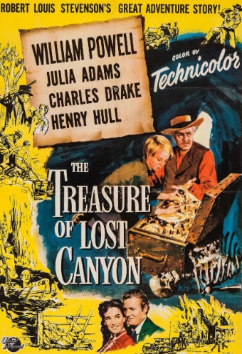 THE TREASURE OF LOST CANYON - 1952 - WILLIAM POWELL - JULIA ADAMS