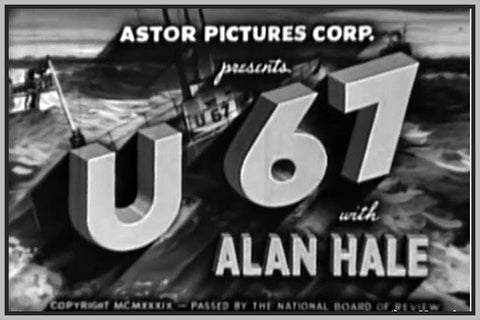 U-67, THE SEA GHOST - 1931 - CLARENCE WILSON - RARE DVD