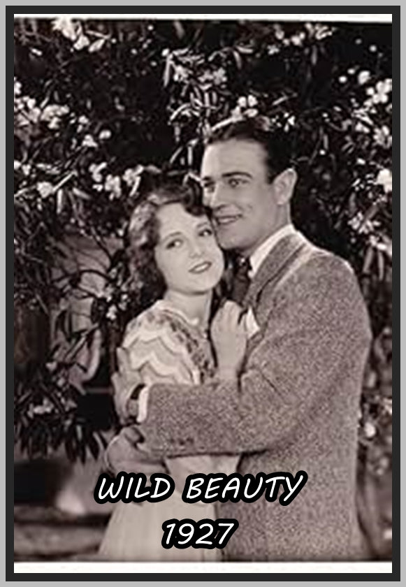 WILD BEAUTY - 1927 - SILENT - HUGH ALLAN - RARE DVD