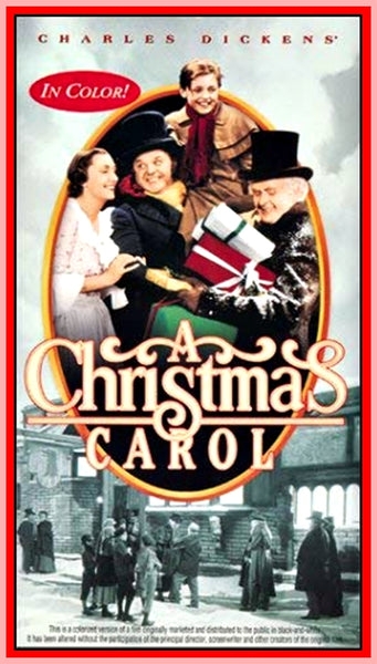 Christmas carol reginald owen colorized