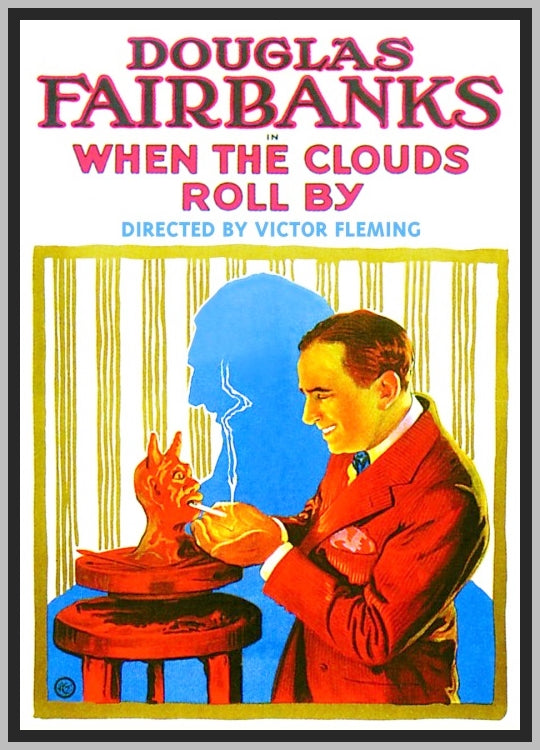 WHEN THE CLOUDS ROLL DY - 1919 - DOUGLAS FAIRBANKS - SILEND - RARE DVD