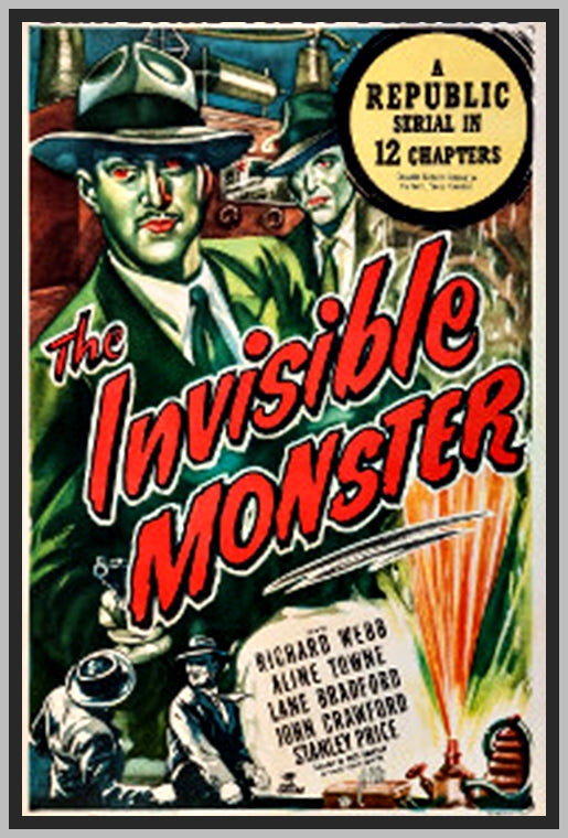 THE INVISIBLE MONSTER - 1950 - RICHARD WEBB - RARE DVD