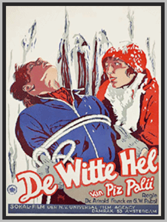 WHITE HELL OF PITZ PALU - 1929 - GUSTAV DIESSL - SILENT - RARE DVD