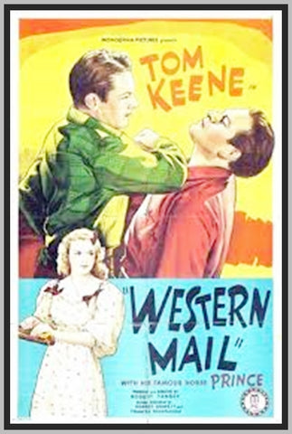 WESTERN MAIL - 1942 - COLORIZED - TOM KEENE - RARE DVD