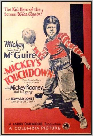 MICKEY'S TOUCHDOWN - 1933 - MICKEY ROONEY - RARE DVD