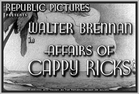 AFFAIRS OF CAPPY RICKS - 1938 - WALTER BRENNAN - RARE DVD