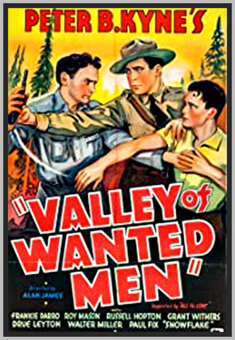 VALLEY OF WANTED MEN - 1935 - COLORIZED - FRANKIE DARRO - RARE DVD