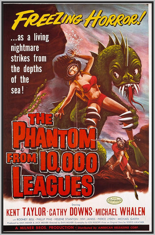 THE PHANTOM FROM 10.000 LEAGUES - COLORIZED - 1955 - KENT TAYLOR - RARE DVD