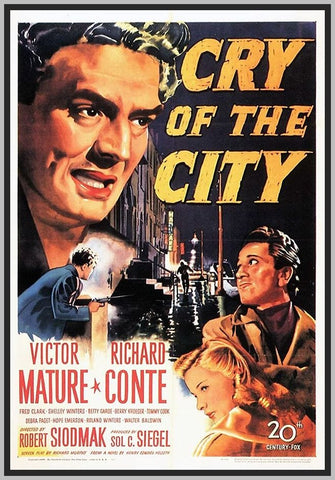 CRY OF THE CITY - COLORIZED - 1948 - RARE DVD