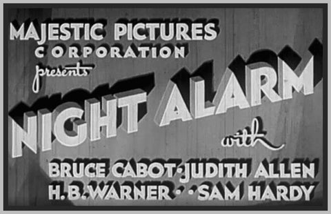 NIGHT ALARM - 1934 - JUDITH ALLEN - RARE DVD