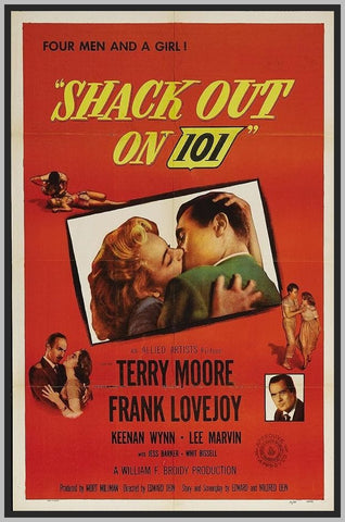 SHACK-OUT ON 101 - COLORIZED - 1955 - TERRY MOORE - RARE DVD