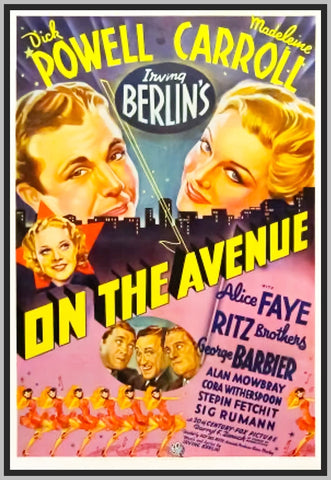 ON THE AVENUE - 1937 - ALICE FAYE - COLORIZED - RARE DVD