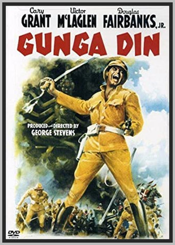 GUNGA DIN - 1939 - CARY GRANT - COLORIZED - RARE DVD