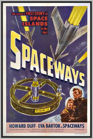 SPACEWAYS - COLORIZED - 1953 - EVA BARTOK - RARE DVD