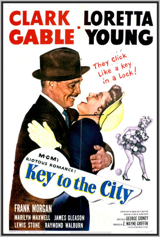 KEY TO THE CITY - COLORIZED - 1950 - CLARK GABLE - RARE DVD