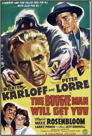 THE BOOGIE MAN WILL GET YOU - 1942 - COLORIZED - BORIS KARLOFF - RARE DVD