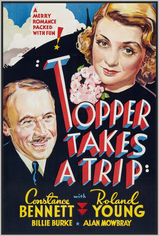 TOPPER TAKES A TRIP - 1938 - WITH CONSTANCE BENNETT - RARE DVD - COLORIZED