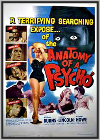 ANATOMY OF A PSYCHO - 1961 - COLORIZED - RONNIE BURNS - RARE DVD