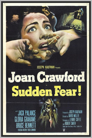 SUDDEN FEAR - COLORIZED- 1962 - JOAN CRAWFORD - RARE DVD