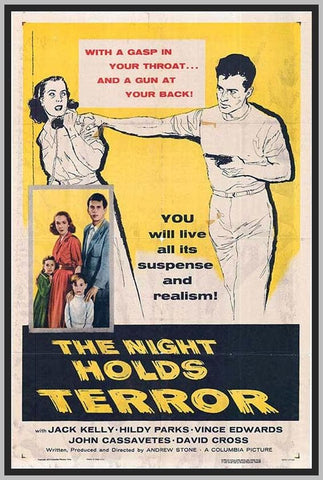 THE NIGHT HOLDS TERROR - COLORIZED - 1955 - JACK KELLY - RARE DVD