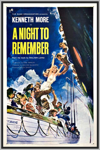 A NIGHT TO REMEMBER '58 - COLORIZED - RONALD ALLEN - RARE DVD