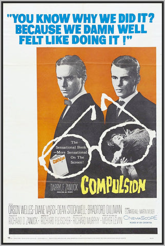 COMPULSION - COLORIZED - 1959 - ORSON WELLS- RARE DVD