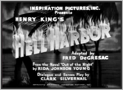 HELL HARBOR - 1930 - LUPE VELEZ - RARE DVD