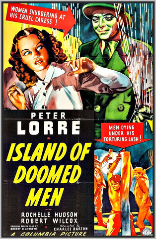 ISLAND OF DOOMED MEN - COLORIZED - 1940 - PETER LORRE - RARE DVD