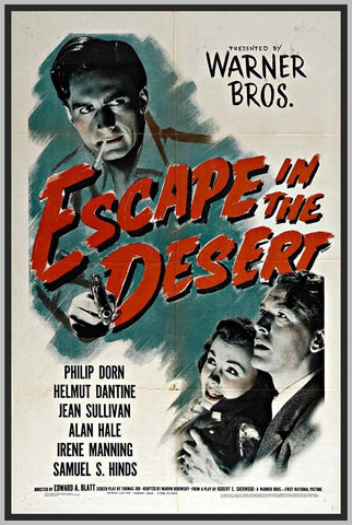 ESCAPE IN THE DESERT- COLORIZED - 1945 - RARE DVD