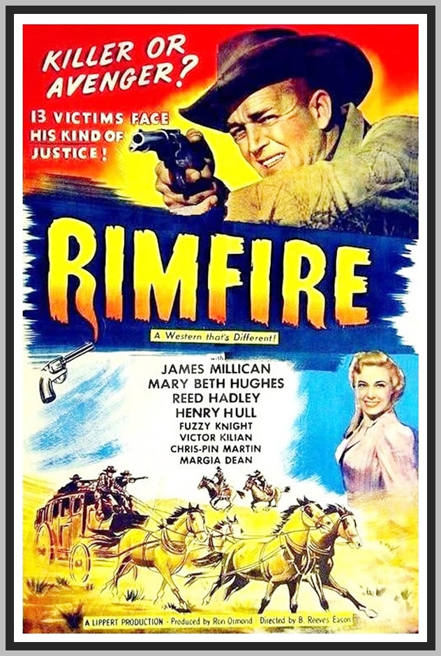 RIMFIRE - 1949 - JAMESMILLICAN - COLORIZED - RARE DVD – TV Museum DVDs