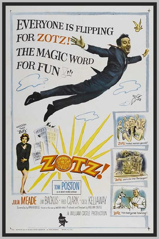 ZOTZ - COLORIZED - 1962 - TOM POSTON - RARE DVD