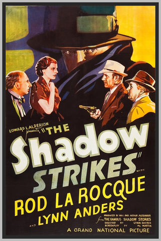 THE SHADOW STRIKES - COLORIZED - 1937 - ROD LA ROCQUE - RARE DVD