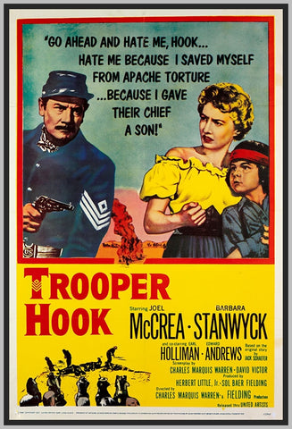 TROOPER HOOK - COLORIZED - 1957 - BARBARA STANWYCK - RARE DVD