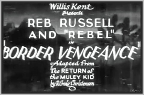 BORDER VENGEANCE - 1935 - REB RUSSELL - RARE DVD