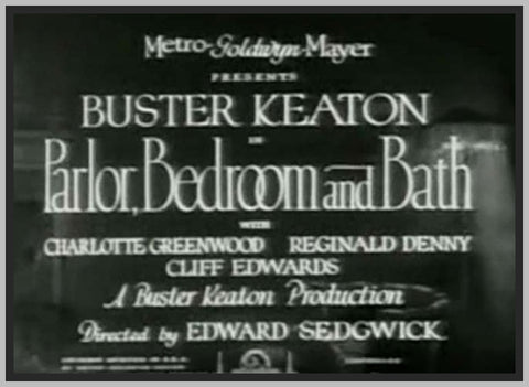 PARLOR, BEDROOM, BATH - 1931 - BUSTER KEATON - RARE DVD