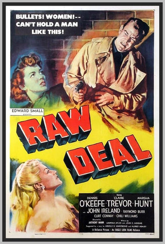 RAW DEAL - 1948 - COLORIZED - 1948 - DENNIS O'KEEFE - RARE DVD