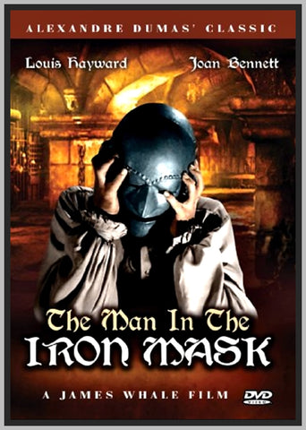 MAN IN THE IRON MASK - 1939 - WITH LOUIS HAYWARD - RARE DVD - COLORIZED