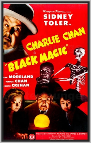 CHARLIE CHAN BLACK MAGIC '44 - COLORIZED - SIDNEY TOLER - RARE DVD