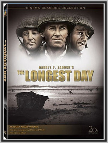 THE LONGEST DAY - 1962 - WITH JOHN WAYNE - RARE DVD - COLORIZED