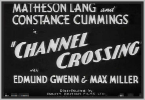 CHANNEL CROSSING - 1933 - CONSTANCE CUMMINGS - RARE DVD