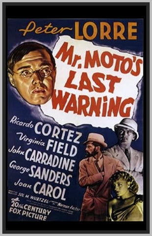 MR. MOTO'S LAST WARNING  - 1938 - PETER LORRE - RARE DVD