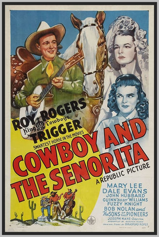 THE COWBOY AND THE SENORITA - COLORIZED - 1944 - RARE DVD