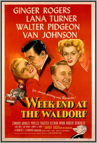 WEEKEND AT THE WALDORF - COLORIZED - 1945 - GINGER ROGERS - RARE DVD