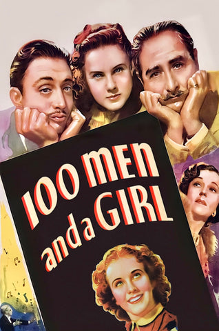 100 MEN AND A GIRL 1937 - RARE COLORIZED $15