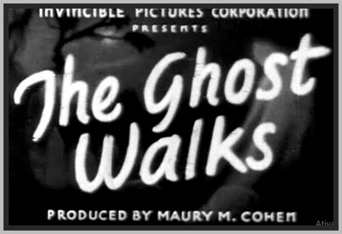 THE GHOST WALKS - 1934 - RICHARD CARLE - RARE DVD