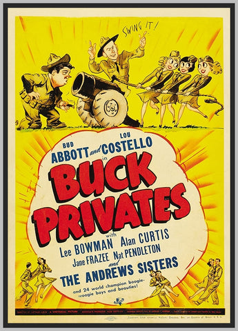 BUCK PRIVATES - COLORIZED - 1941 - BUD ABBOTT - RARE DVD