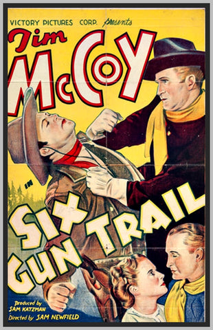 SIX GUN TRAIL - 1938 - COLORIZED - TIM MCCOY - RARE DVD