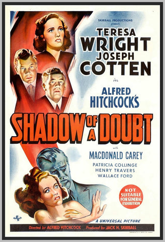 SHADOW OF A DOUBT - COLORIZED - 1943 - JOSEPH COTTEN - RARE DVD